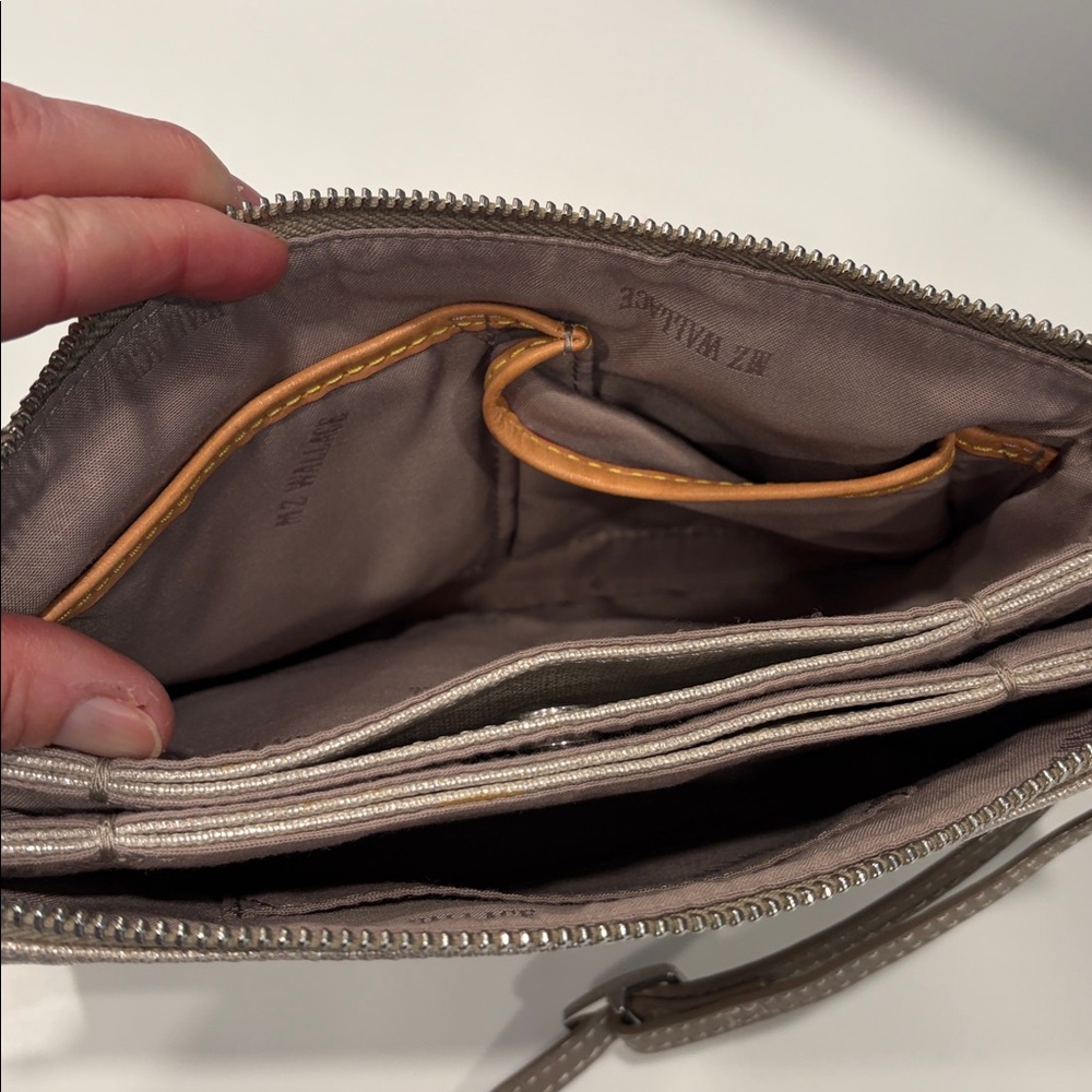 MZ Wallace Metallic Beige Crossbody Bag - Picture 5 of 7